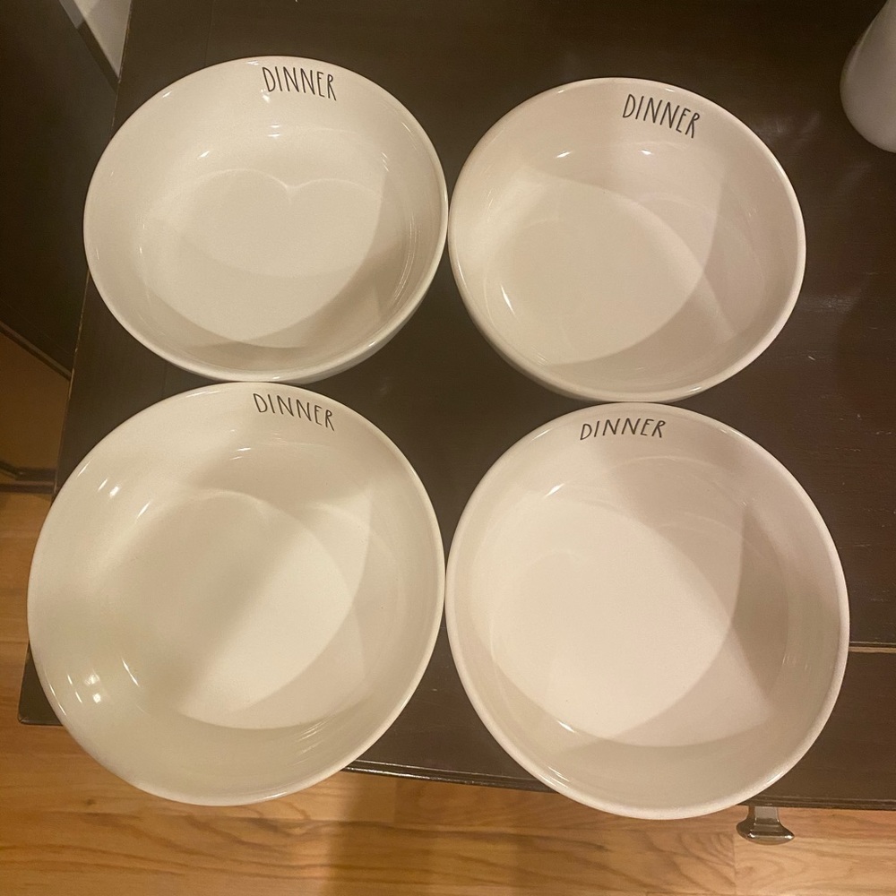 **SOLD on Mercari** Rae Dunn "DINNER" bowls - Picture 1 of 2